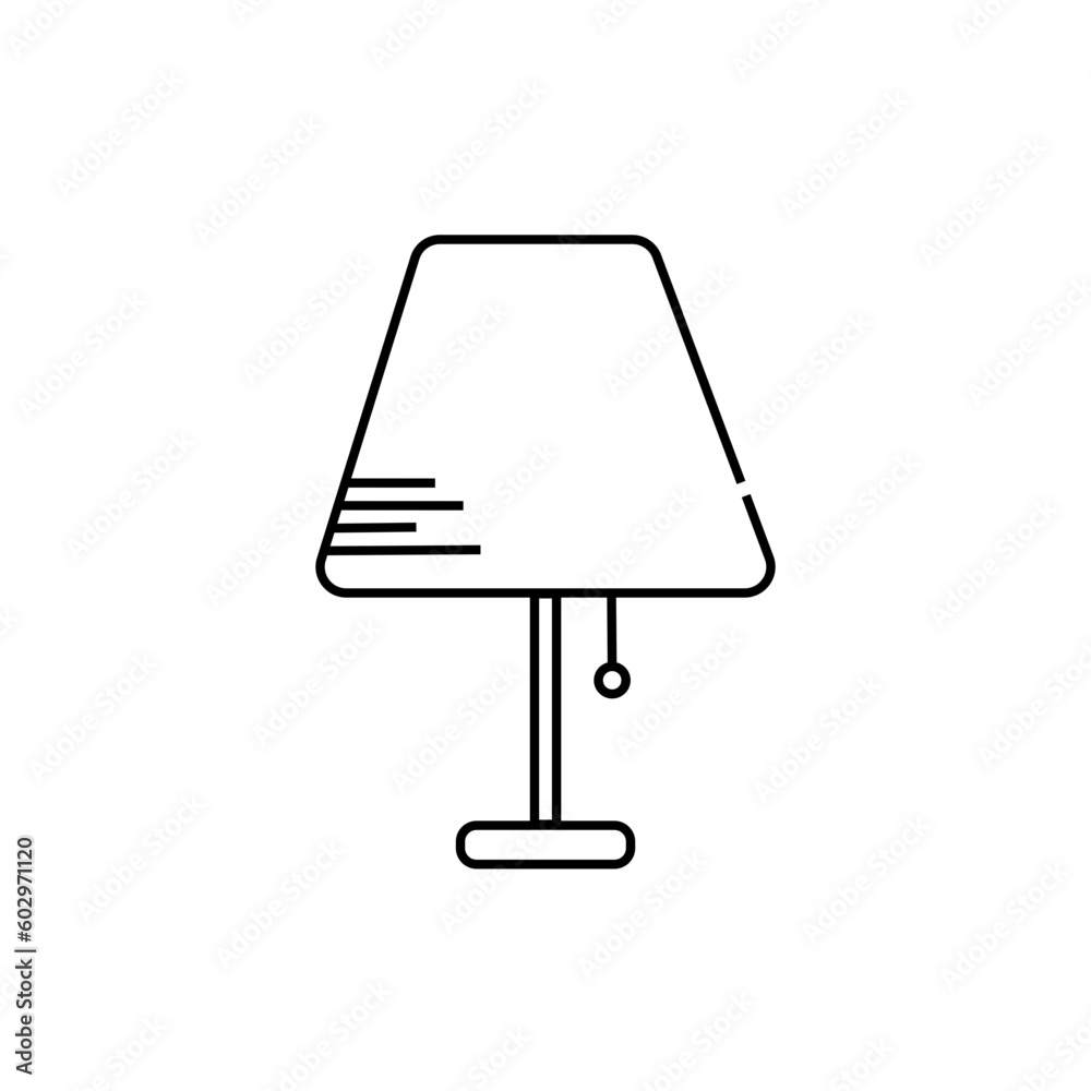 Lamp Outline Icon Lamp Outline Icon