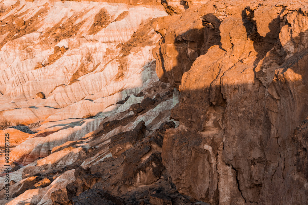 Yangykala canyon in the Balkan region, Turkmenistan. Yangykala canyon in the Balkan region, Turkmenistan.