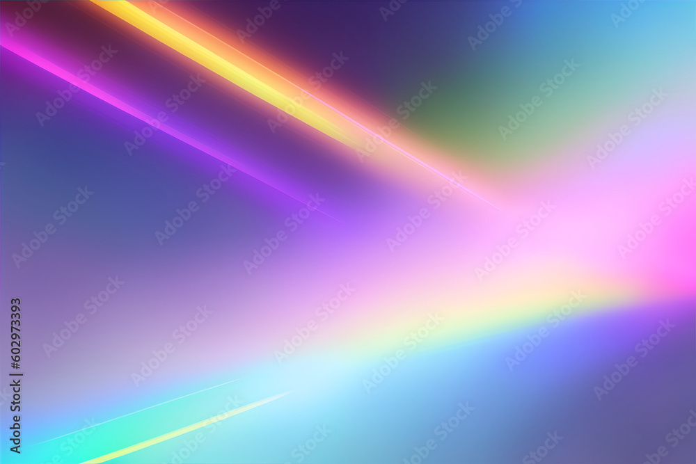 ホログラムイメージの光線のアブストラクト背景（ジェネレーティブAI）