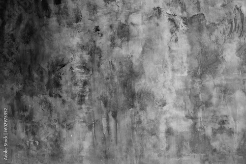 White spots on a black background. Abstract background of old flagstone in the grunge style. Overlay for your design with copy space. High quality photo © daryakomarova