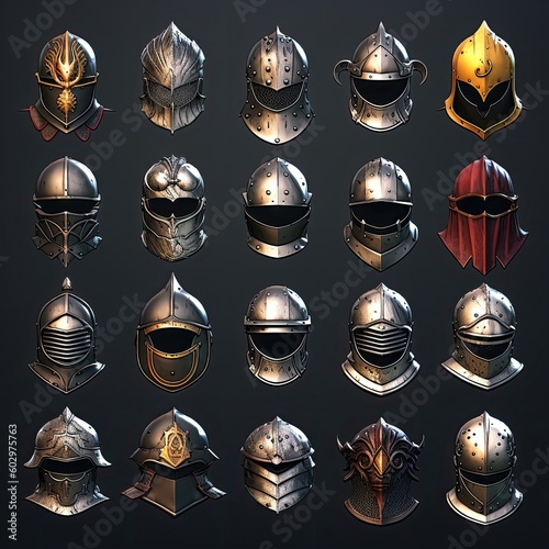 protection helmet medieval ai generated