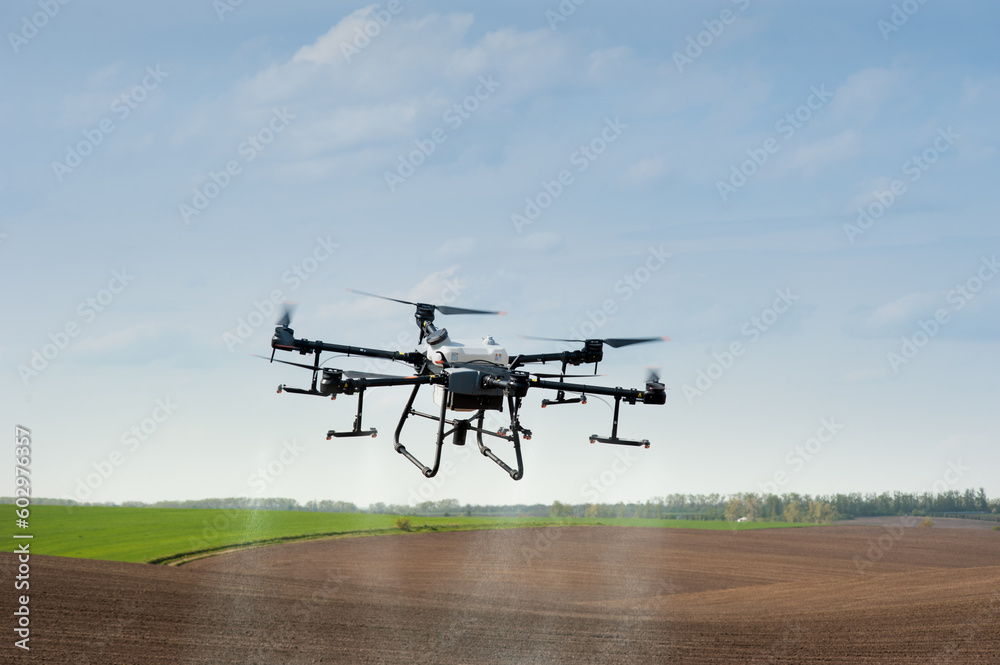 agrodrone sprayer sprays fields, precision farming, the latest agriculture