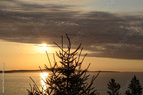 sunset on the beach