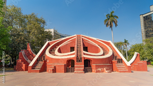The Jantar Mantar is located in New Delhi, India photo