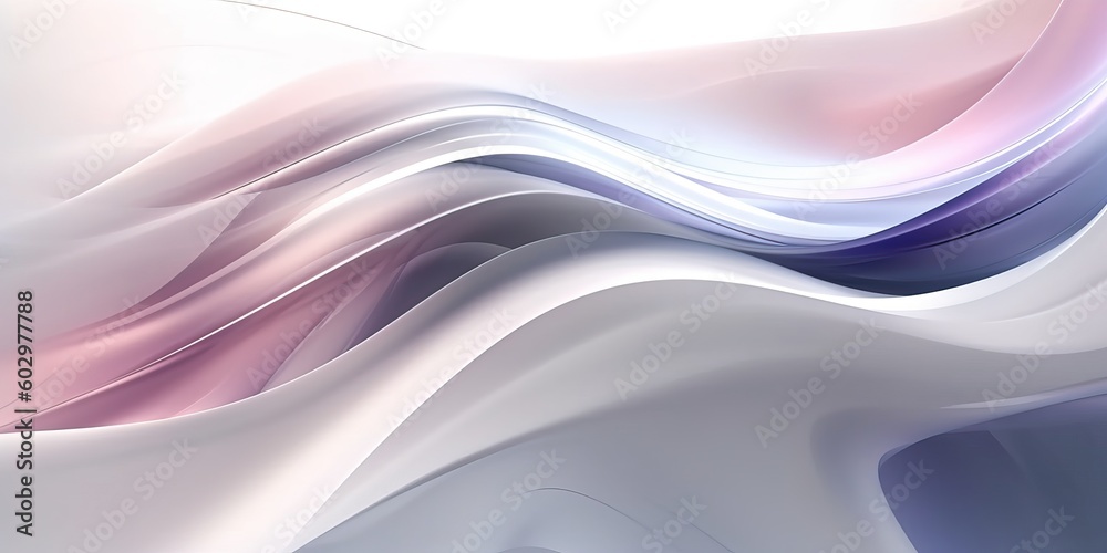 Fototapeta premium abstract pastel fluid swirling waving background, generative ai