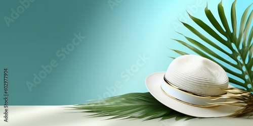 Summer background in turquo...