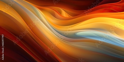 warm Orange fluid vibrant background, generative ai