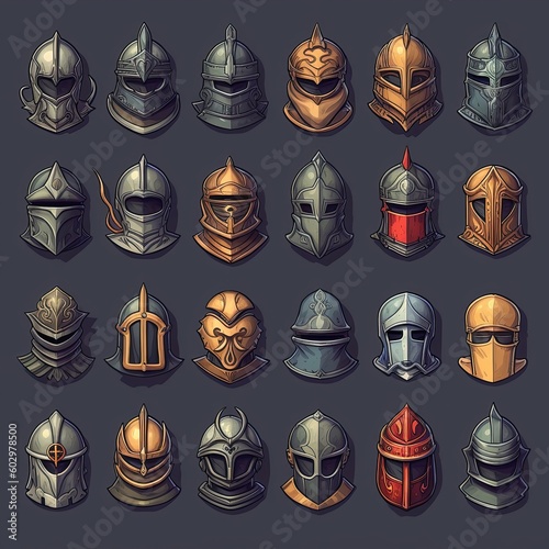 battle helmet medieval ai generated