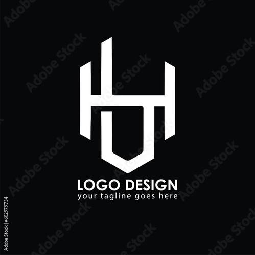 HB BH Logo Design, Creative Minimal Letter BH HB Monogram