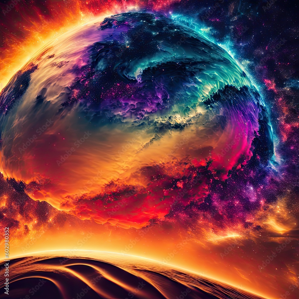 Cosmic Harmony: A Spiritual Artwork Inspired by the Mysteries and ...