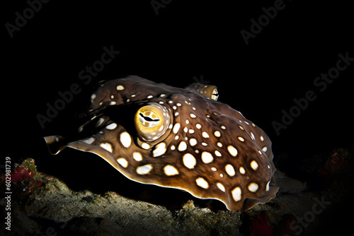 Common octopus Octopus vulgaris. Wildlife animal. Neural network AI generated art Generative AI