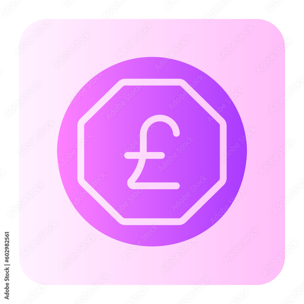 pound sterling gradient icon pound sterling gradient icon