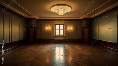 Beautiful classy ballroom. Generative AI