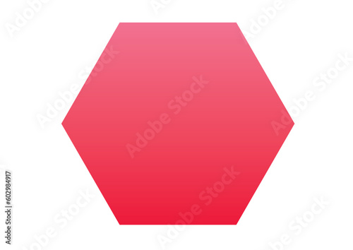 記号をイメージしたイラスト　六角形