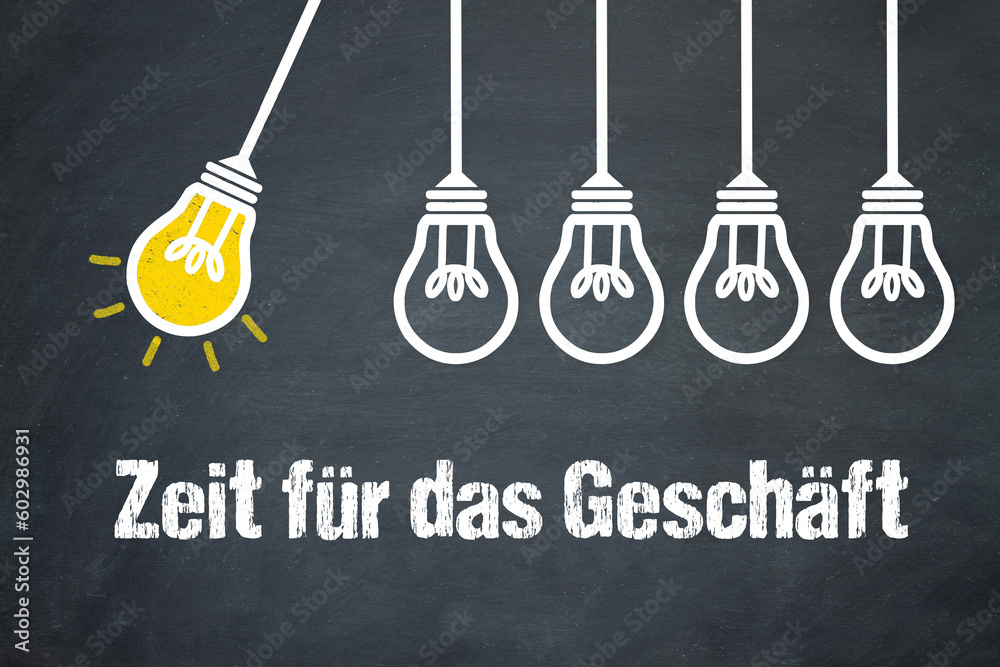 Fototapeta premium Zeit für das Geschäft