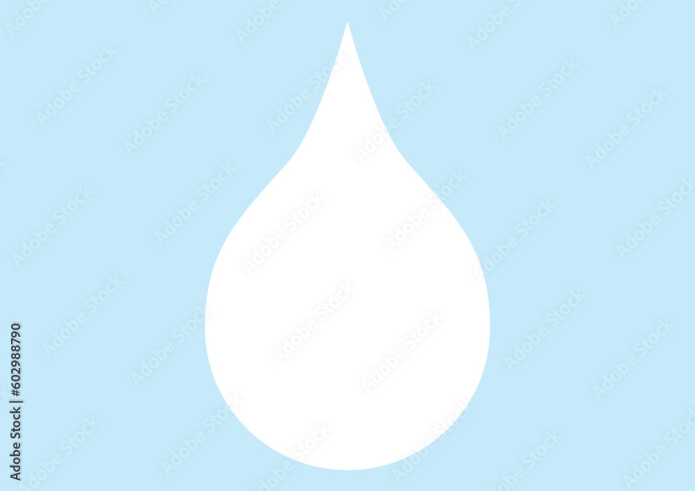 水滴・滴をイメージしたシンプルなイラスト 水滴・滴をイメージしたシンプルなイラスト