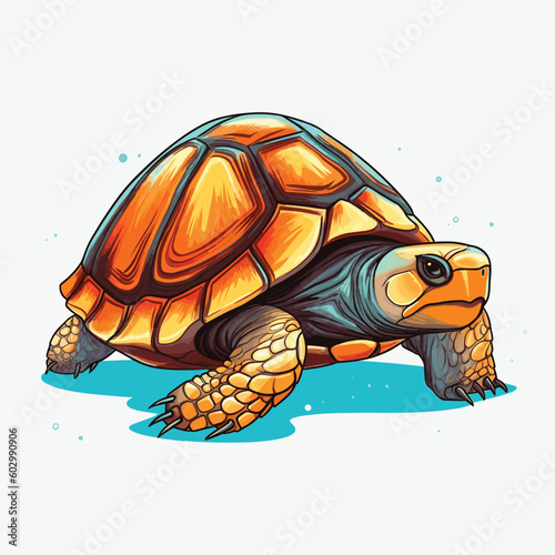 Turtle vector illustration isolated on white