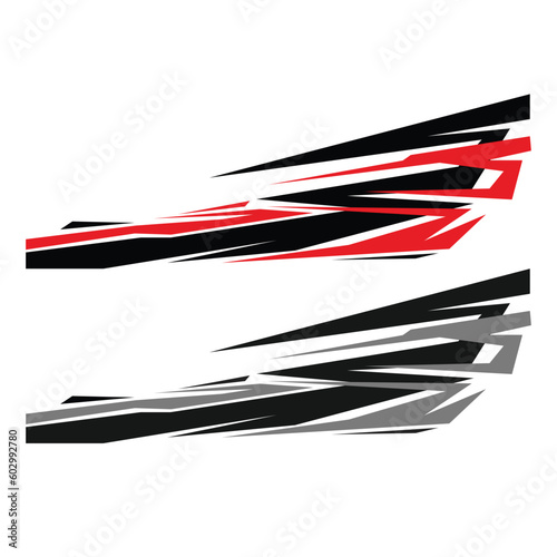 car wrapping decal vector. modern decals for cars 