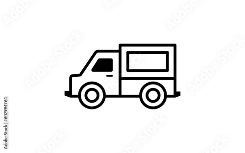 CAR symbol with silhouette style for logo template, sign and brand.