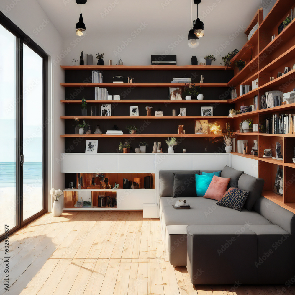 Fototapeta premium living room interior