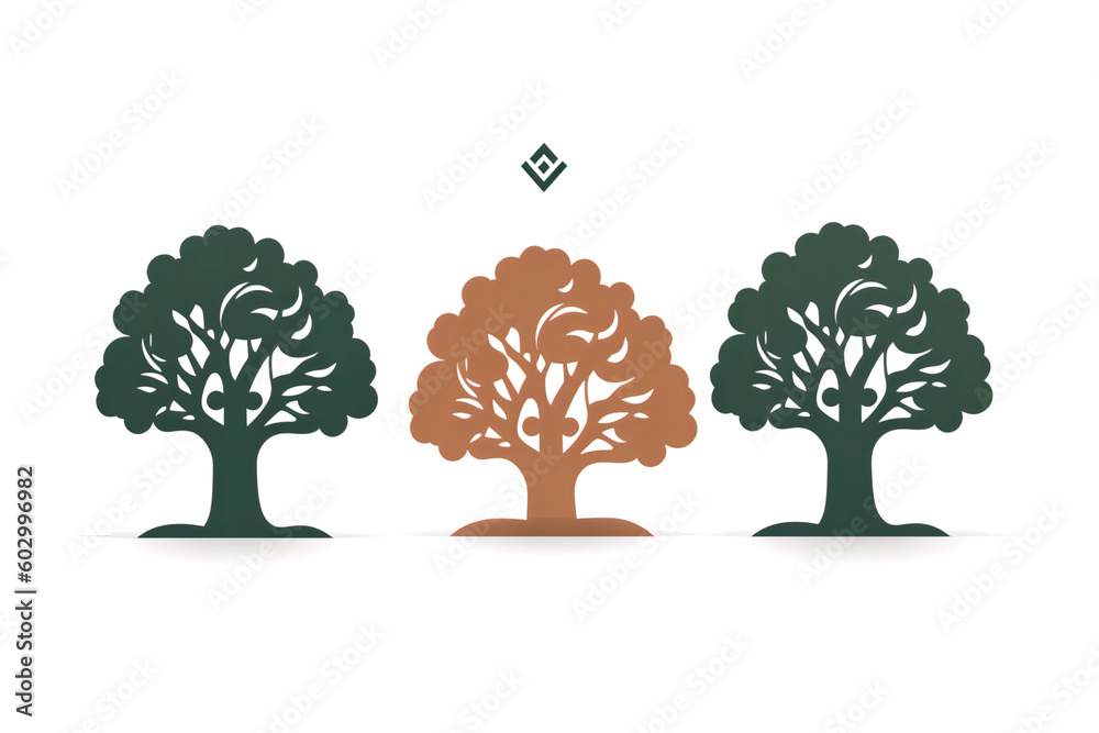 Fototapeta premium oak tree icon