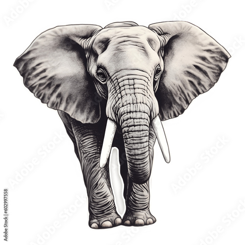 elephant character sticker