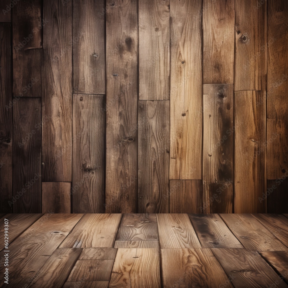 Wooden Planks Texture Background - Generative AI Wooden Planks Texture Background - Generative AI