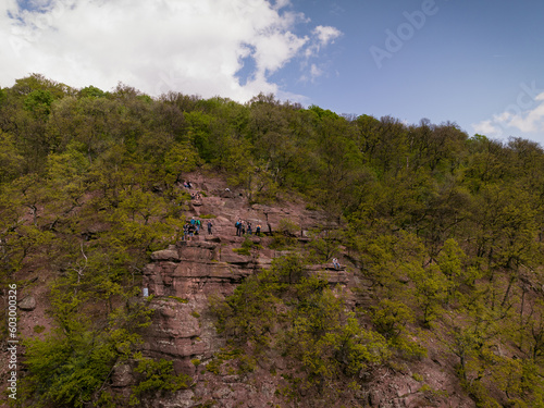 Zsongor-ko is a famous lookout point in Mecsek mountains Hungary photo