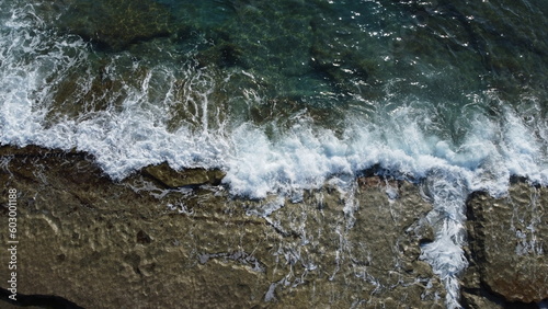 water flowing over rocks