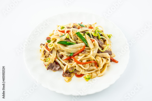 A plate of delicious fried rice noodles