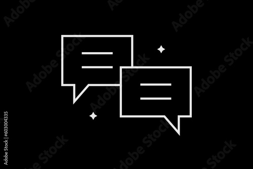 texting illustration in flat style design. Vector illustration	

