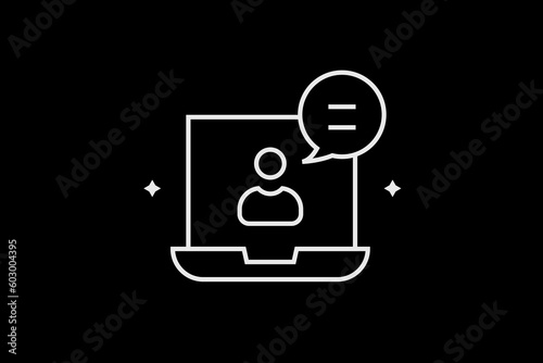 texting illustration in flat style design. Vector illustration	
