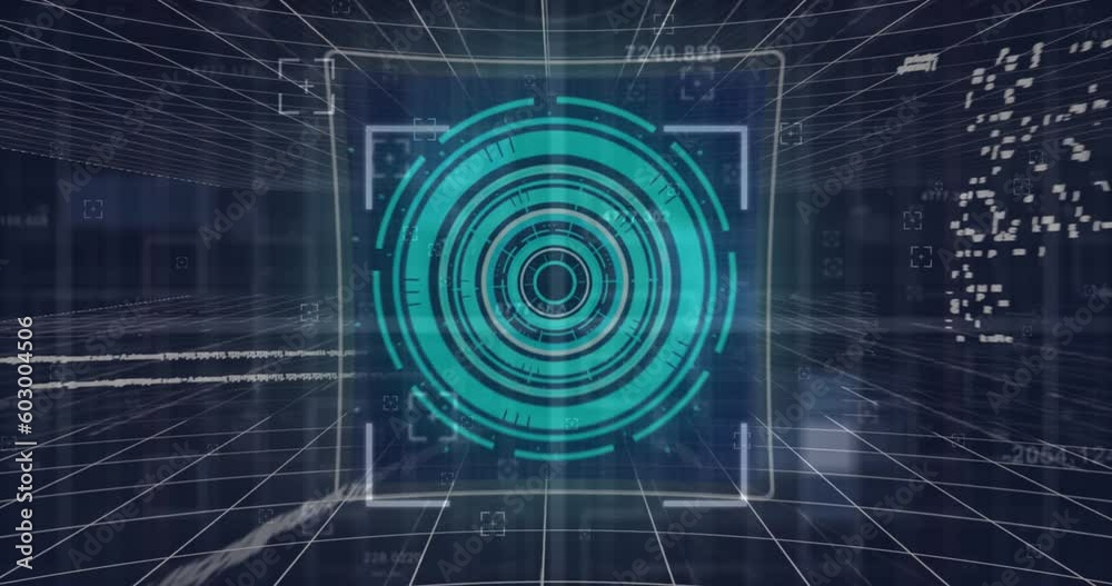 Animation of scope scanning and data processing over grid Animation of scope scanning and data processing over grid