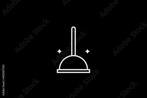 Geometric piston illustration. in flat style design. Vector flat icon.	
