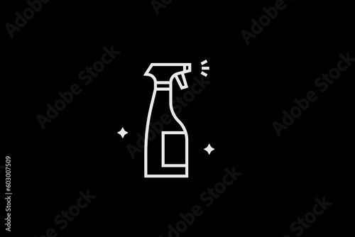 Geometric cleaning illustration. in flat style design. Vector flat icon.	
