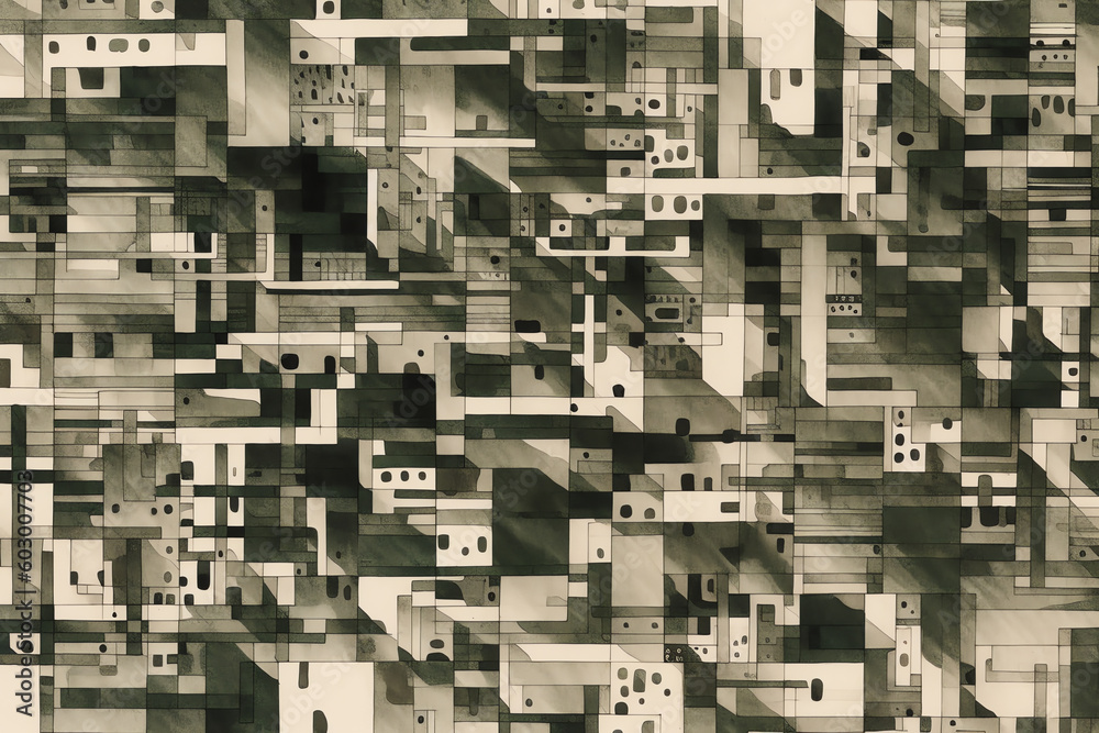 a black and white sketch pattern wallpaper. generative AI a black and white sketch pattern wallpaper. generative AI