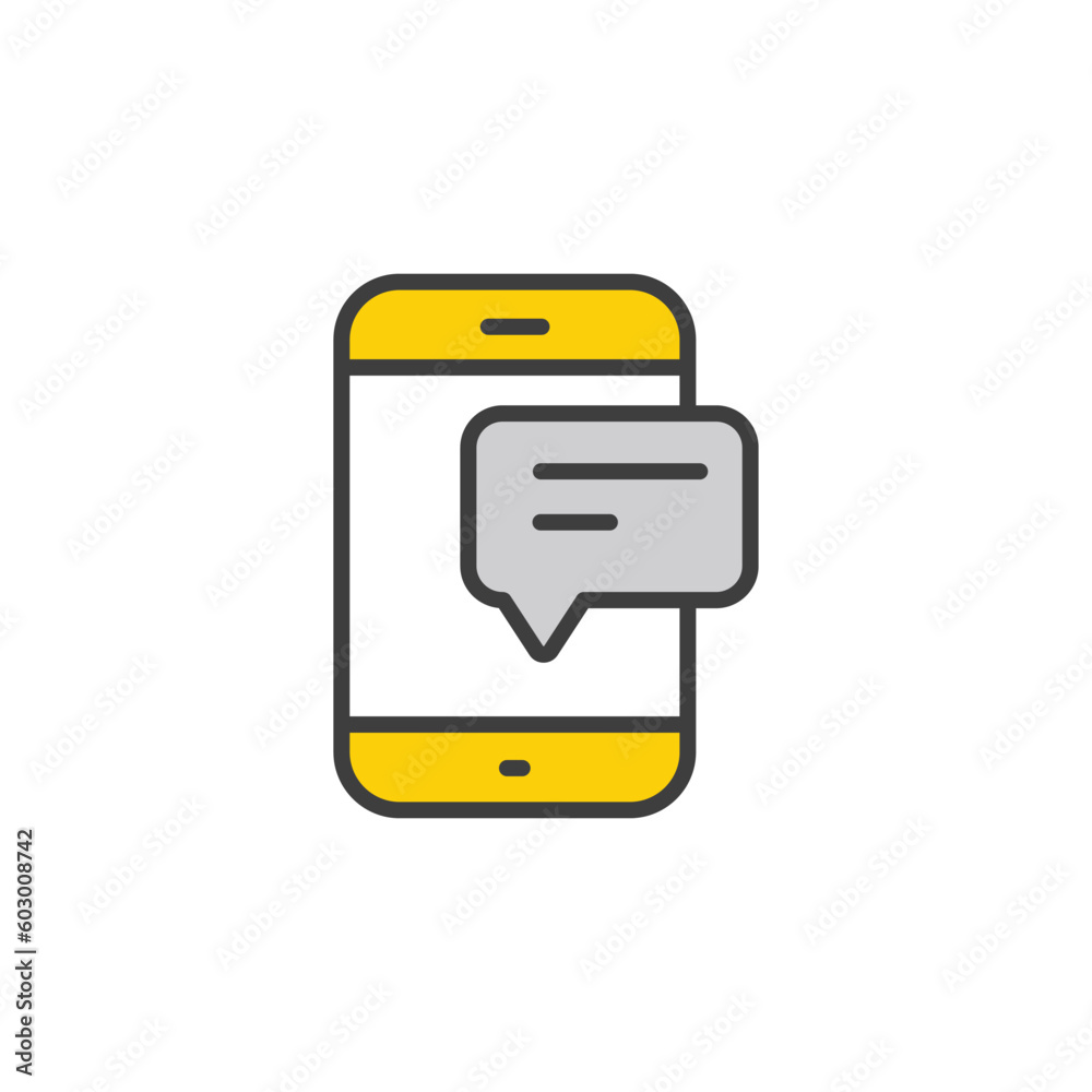Chat icon design with white background stock illustration Chat icon design with white background stock illustration