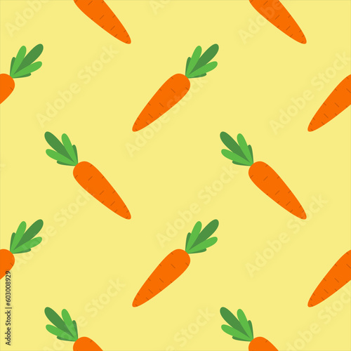 carrot seamless pattern vector illustration