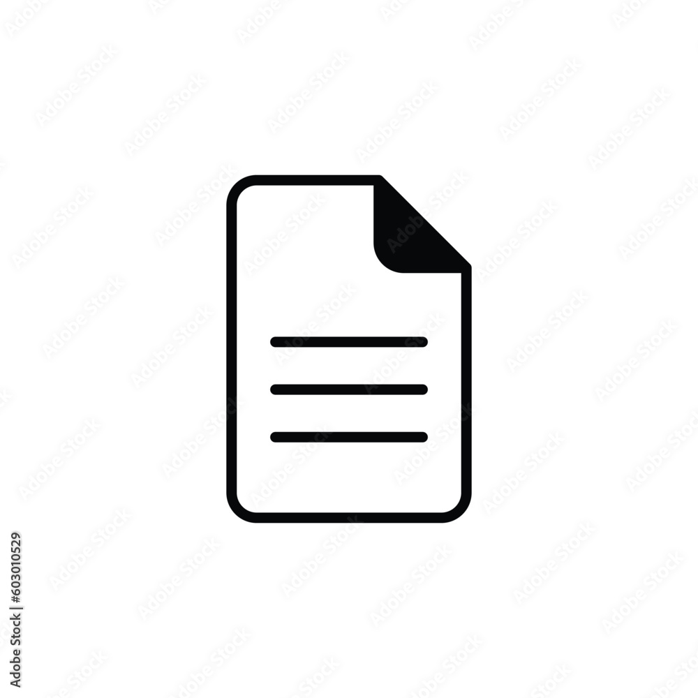 Document icon design with white background stock illustration Document icon design with white background stock illustration