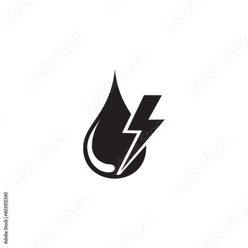 hidro power icon symbol sign vector photo