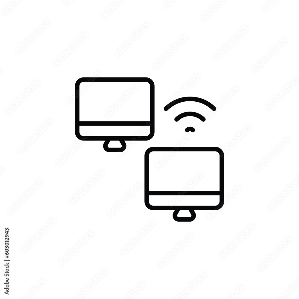 Network icon design with white background stock illustration Network icon design with white background stock illustration