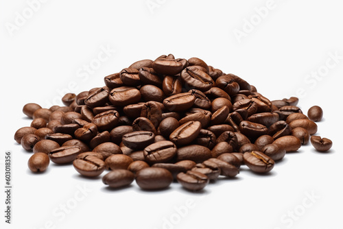 a pile of coffee beans. generative AI