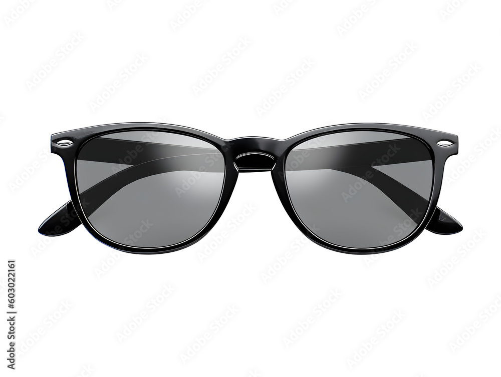 Black sunglasses isolated on transparent background Black sunglasses isolated on transparent background