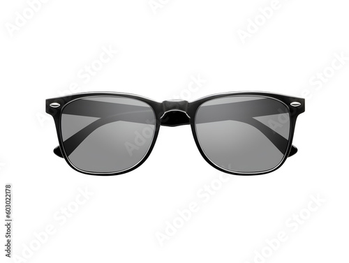 Black sunglasses isolated on transparent background