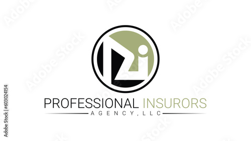  Modern Logo professional insurors agency,llc