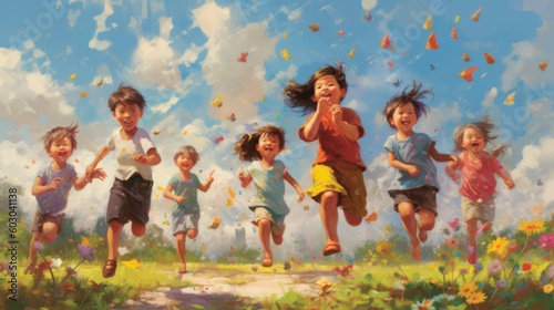 Joyful Children's Day Celebration - Generative AI