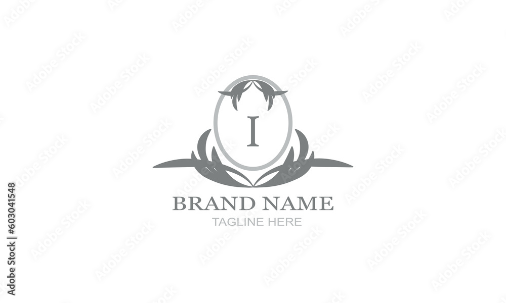 Design template of an elegant floral monogram for one or two letters, for example I. Wedding monogram. Business sign, identity monogram for restaurant, boutique, hotel, heraldry, jewelry. Design template of an elegant floral monogram for one or two letters, for example I. Wedding monogram. Business sign, identity monogram for restaurant, boutique, hotel, heraldry, jewelry.