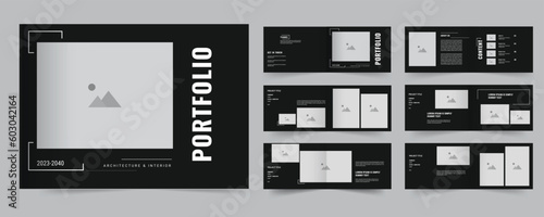 architecture landscape portfolio design, portfolio template interior portfolio