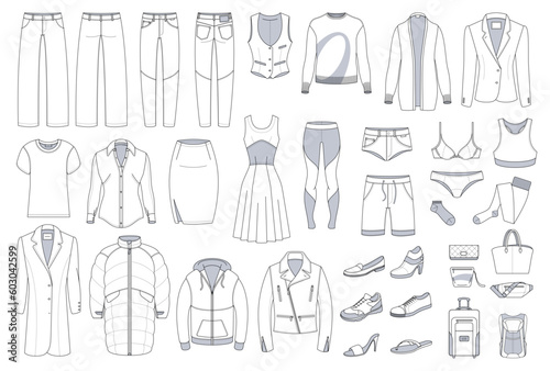 Clothing and accessories.