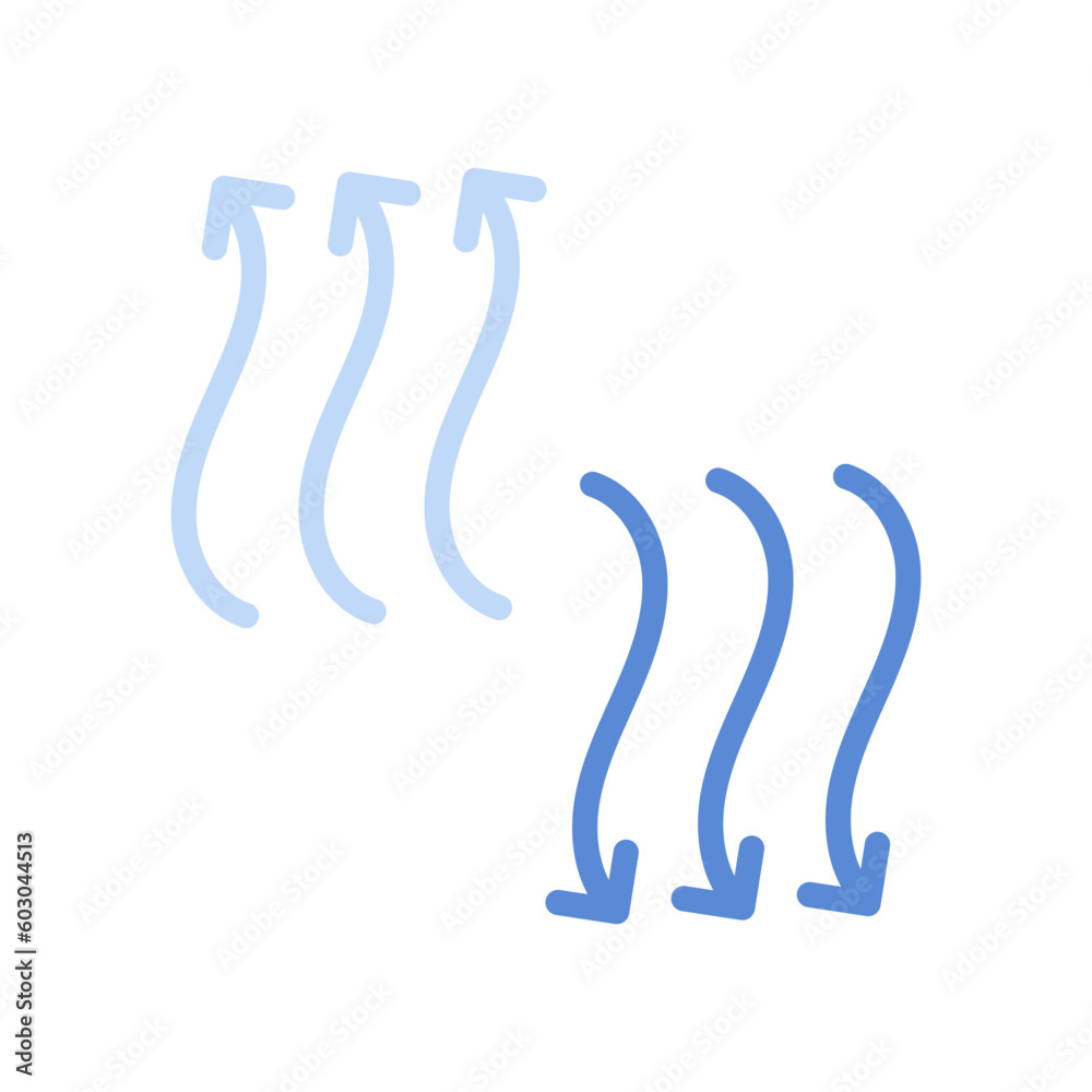 Obraz premium moisture evaporation process of coating, icon, drying paint or varnish surface, steam or gas arrows, thin line symbol on white background - editable stroke vector illustration